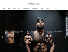 Tablet Screenshot of manskins.com
